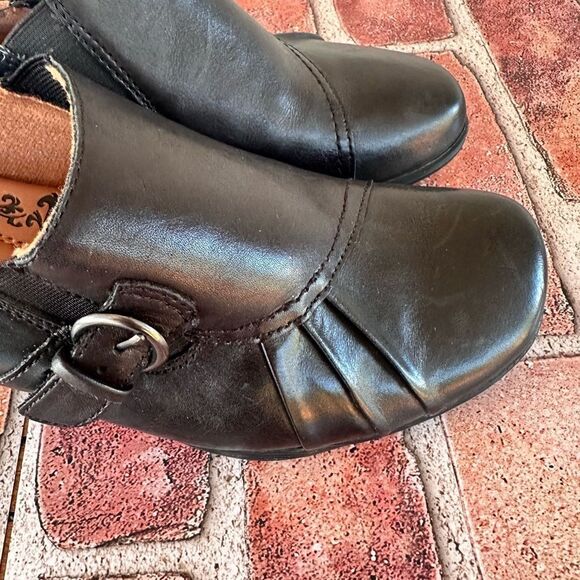 Earth Spirit women’s black leather heels size 9.5 - Picture 4 of 8